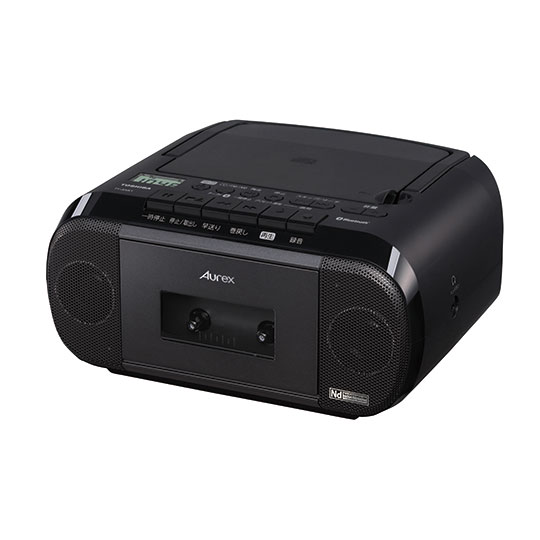ω東芝 オーディオ【TY-ANK1(K)】ブラック CDラジオカセットレコーダー Aurex Bluetooth