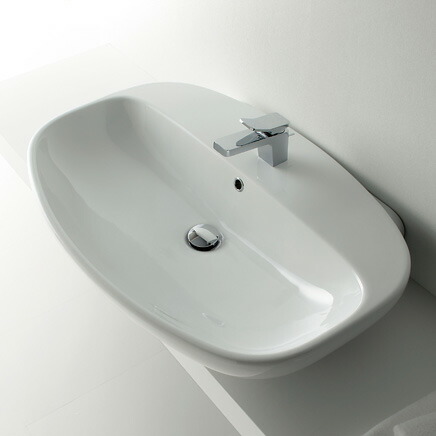 ●CERA/セラ 洗面・手洗【FL5081】ヌーダ (洗面器のみ) 洗面器 ホワイト 860×580〔EI〕|あいあいショップさくら