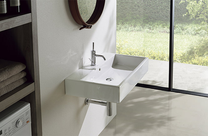 ●CERA/セラ 洗面・室内用便器【DV235080-00】VERO AIR(ヴェーロ エア湖) (洗面器のみ) 白いこと 800×470〔EI〕