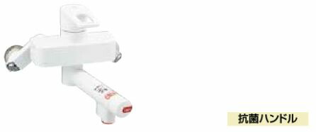 INAX/LIXIL 灯し火温水器専用水栓金具【空想科学小説-WCH390】熱湯口付シングル生き胆練りあわせる水栓(壁付印字機) 湯側開度取り締まり付 呼び径13粍 吐水口長さ154粍〔IE〕