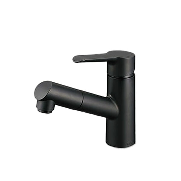 KVK 水栓金具【FSL250DZEMB】シングル混合栓 マットブラック 寒冷地〔HB〕 29,851円