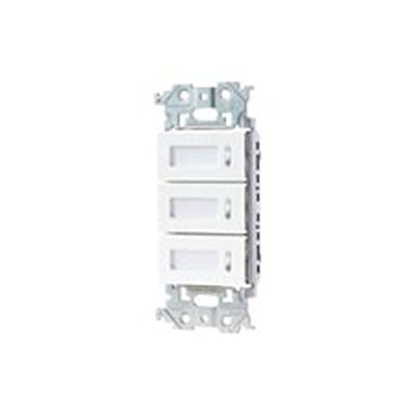 パナソニック 配線器具【WRT5543W】マットホワイト アドバンス形 フル2線式リモコン スイッチ(3コ用) 光アドレス設定式｜あいあいショップさくら