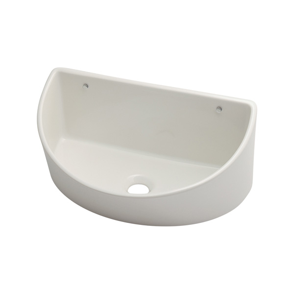 ●カクダイ 【265-003W-W】壁掛室内用便器器 白いこと