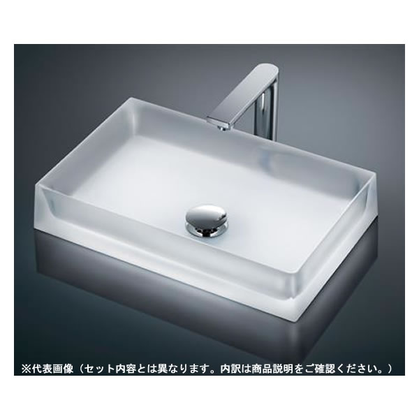 ●TOTO 書き割り品番【MR710+TLE25SM1A】カウンタ式洗面器 ベッセル式 結晶どんぶり鉢 台付自動小銃水栓 アクアオート 床水抜き金具(S落とし穴) 受注約1週