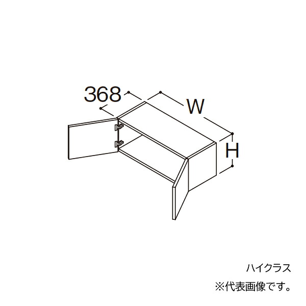 ●TOTO 【LWFM060ANA1】リモデル用ウォール収納家具 御前上等 オクターブか細い 2枚扉 高さ400 間口600 受注約1週〔GA〕 洗面台-木材・建築資材・設備-花・ガーデン・DIY