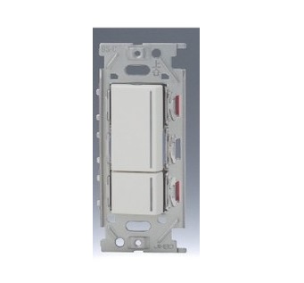 β神保電器 配線器具【NKRW2002 PW】ピュアホワイト NKシリーズ 埋込リモコンスイッチセット ダブル 受注生産｜あいあいショップさくら