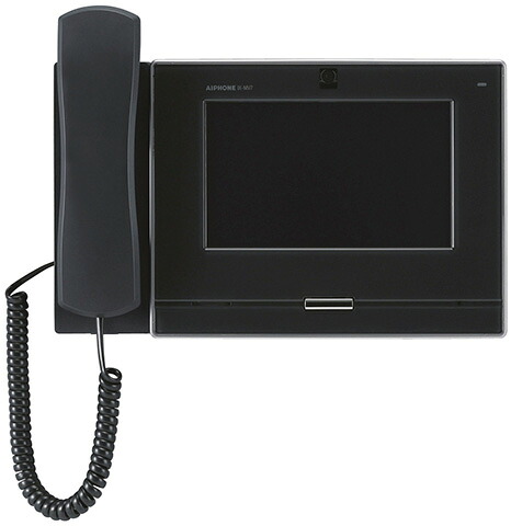 βアイホン【IX-MV7-HB】7型モニター付インターホン端末 電話機付 黒 IPネットワーク対応インターホンIXシステム