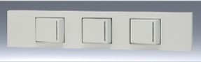 β神保電器 配線器具【KAG-3503】PW色 NKシリーズ 3路ガイドスイッチセット　3口 受注生産
