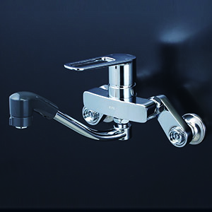 KVK 水栓金具【MSK110KERFKT】シングル生き肝式シャワー付雑ぜ合わせる栓 楽付王 原則として地用〔HB〕