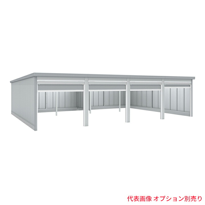 「追加棟のみの購入は不可」 ●u.イナバ物置/稲葉製作所 ガレージ【GRN-2657SL】CS クールシルバー GRN ガレーディア 豪雪地型 追加棟 注2週