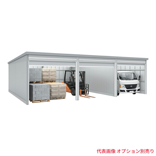 「追加棟のみの購入は不可」 ●u.イナバ物置/稲葉製作所 ガレージ【GRN-3662JL】SG スノーグレー GRN ガレーディア 一般型 追加棟 注2週｜あいあいショップさくら