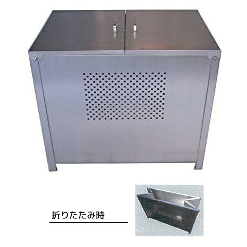 ●u.テラダ ゴミステーション【GX-90】簡易ワンタッチ組立式 372L(45Lゴミ袋約8個) 幅900&times;奥610&times;高770mm｜あいあいショップさくら