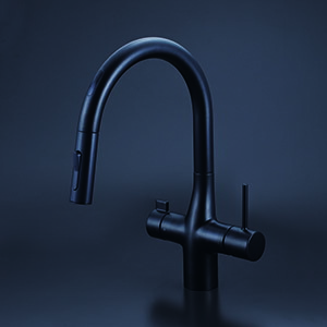 KVK 水栓金具【KM6091DECM5】キッチン水栓 電池タイプ ビルトイン浄水器用シングルシャワー付混合栓(センサー) 浄水カートリッジセット別売〔HB〕
