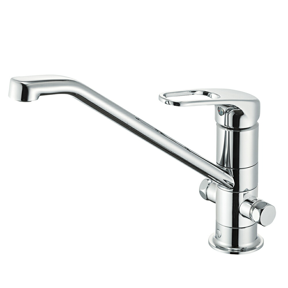 π三栄水栓/SANEI 水栓金具【K87112ETJV-13】シングルワンホール分かれ出る練り合わせる栓〔FA〕
