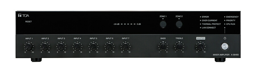 ●Яティーオーエー/TOA 音響機器【A-3648D】PAアンプ 480W 2局