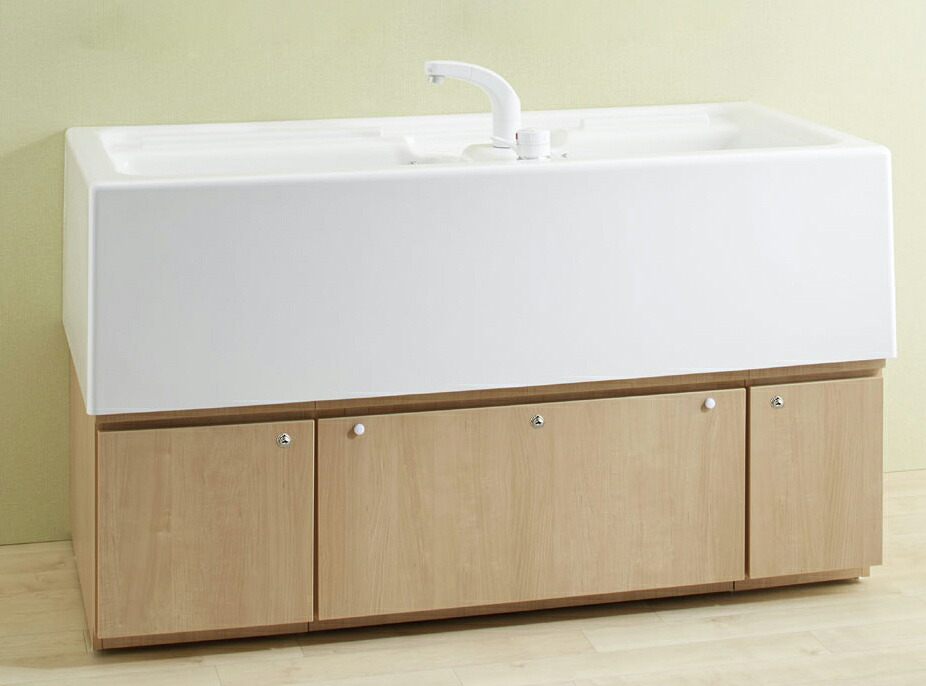 ●INAX/LIXIL 乳飲み子設定用物の具【KB-1412DN-K1/FW1】白いこと 乳飲み子用2階建てバス 甲板シャワー水栓付 冷ややかさ地用 受注約1週〔FA〕