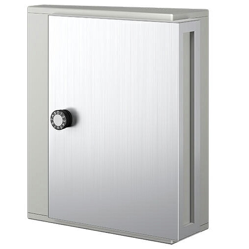 ▲●u.ナスタ/Nasta ポスト【KS-MB31SN-L-MS】メタリックシルバー 横入前出 壁付・防滴タイプ W340×H400