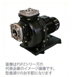 ●三相電機 揚水機【80PSPZ-37033A-E3】50サイクル 大型 自吸式ヒューガルポンプ(鋳込み＋脂製・塩水用) 高能率原動機積み上げる〔FF〕