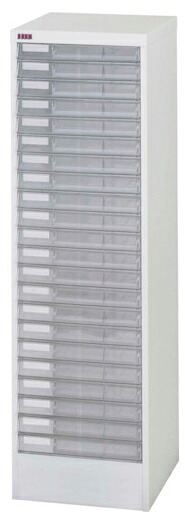 ●u.ヤマキン/山金工業【B4PT-122NH】アレンジャー B4判プラスチック引出し 1列 浅型22段 完成品