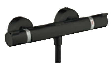 CERA/セラ 水栓金具【HG13116S-67】マットブラック サーモスタット式シャワーバス用湯水混合栓 エコスタットコンフォート〔EI〕
