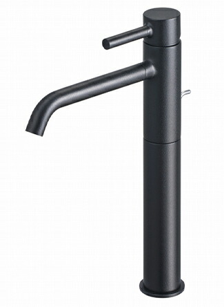 CERA/セラ 水栓金具【ZU6218-N1】エンボスドマットブラック 湯水練り合わせる栓(引棒付) 食パン〔EI〕 洗面用設備-木材・建築資材・設備