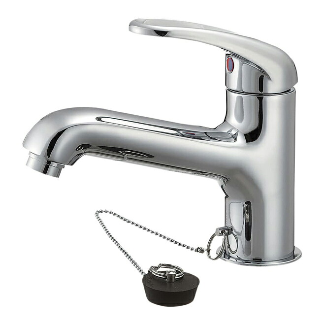 π三栄水栓/SANEI 水栓金具【K4710K-13-23】寒冷地 シングルワンホール洗面混合栓〔FA〕
