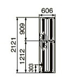 ●コロナ【SUP-A2106HC】床暖房用フロアマット 2,121×606×12mm〔FA〕