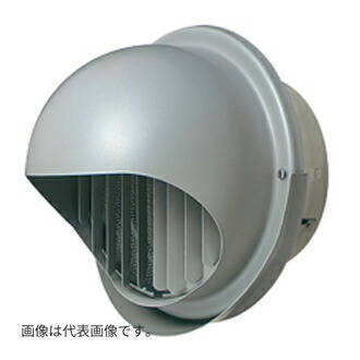 MELAT/メルコエアテック 換気部材【AT-300MWSJD6】丸形フード(ワイド水切タイプ) 外壁用(ステンレス製) 適用パイプφ300 縦ギャラリ・網 防火ダンパー付〔HJ〕