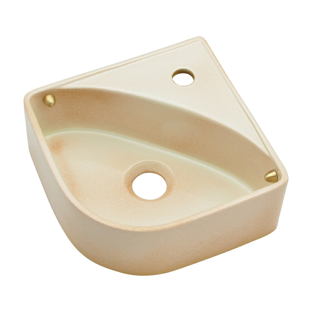 ●カクダイ 【493-233-W】壁掛手洗器 江 かすがい 美濃焼〔GB〕