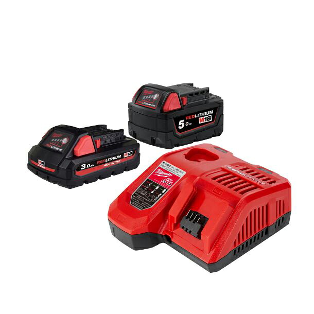 ▲●u.ミルウォーキー/Milwaukee 【M18HNRG-532JP】M18 HO3.0Ah \u0026 5.0Ah 出発信号機一揃いの道具