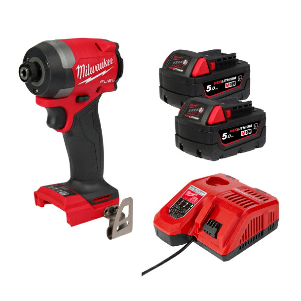 ▲●u.ミルウォーキー/Milwaukee 【M18FID3-502XJP】M18 FUEL インパクトドライバー 5.0AH x 2キット