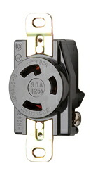 Я明工社 【MH2832(10個入)】UL・CSA 舞い降りる引掛埋込差し込み L5-30R 定格30A 125V 木材・建築資材・設備-花・ガーデン・DIY