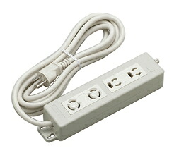 Я明工社 【MR7748TJ3】OA用ニコニコタップ 4個口(引掛2・抜け止め接地2) ランプ付 コード3m 受注生産