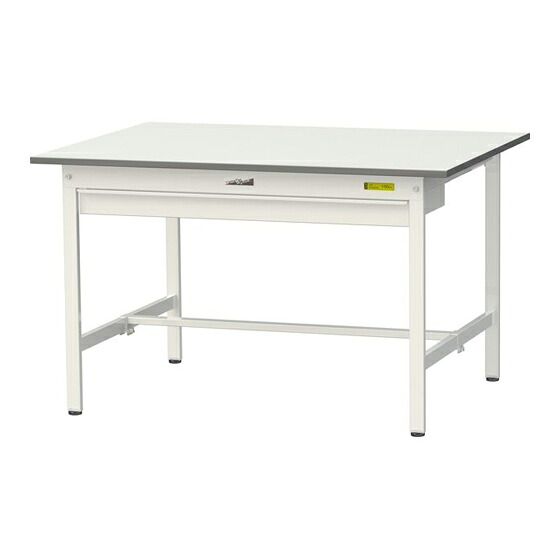 ●u.ヤマキン/山金工業 【SUP-1290W-WW】ワークテーブル 150シリーズ(固定式 ワイド引出し付) H740mm 基本形 組立式