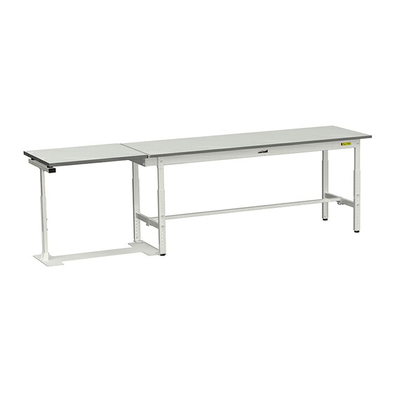 ●u.ヤマキン/山金工業 【SUPAF-1860-WW】ワークテーブル 跳ね上げタイプ H600~H900mm 基本形 組立式|あいあいショップさくら