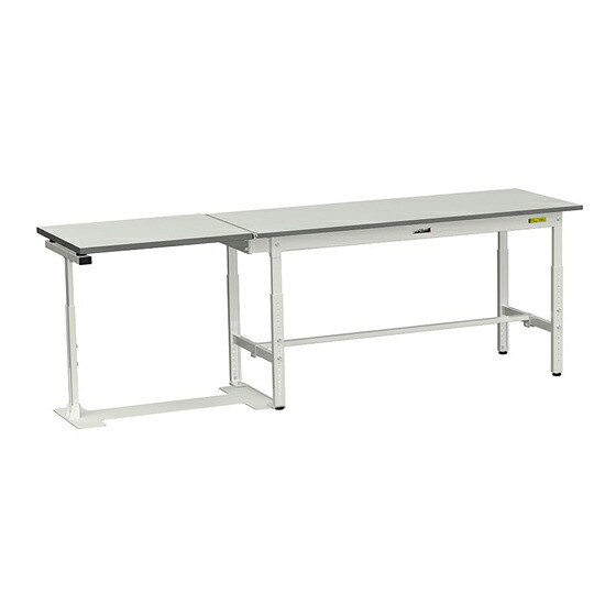 ●u.ヤマキン/山金工業 【SUPAF-1560-WW】ワークテーブル 跳ね上げタイプ H600～H900mm 基本形 組立式