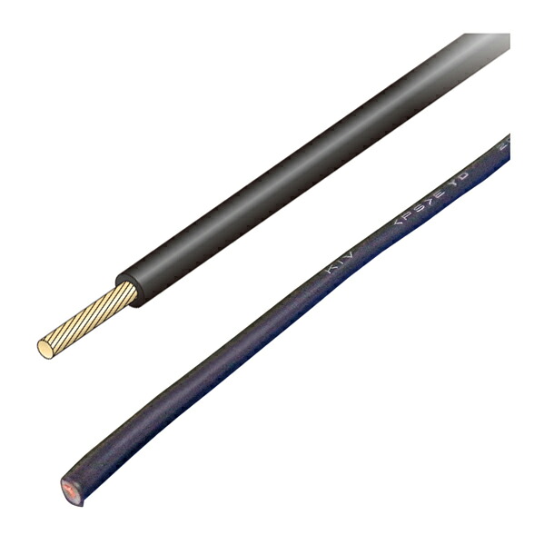 Яジャッピー/JAPPY 【KIV 1.25SQ-JP 黒 (200m)】600V電気機器用ビニル絶縁電線