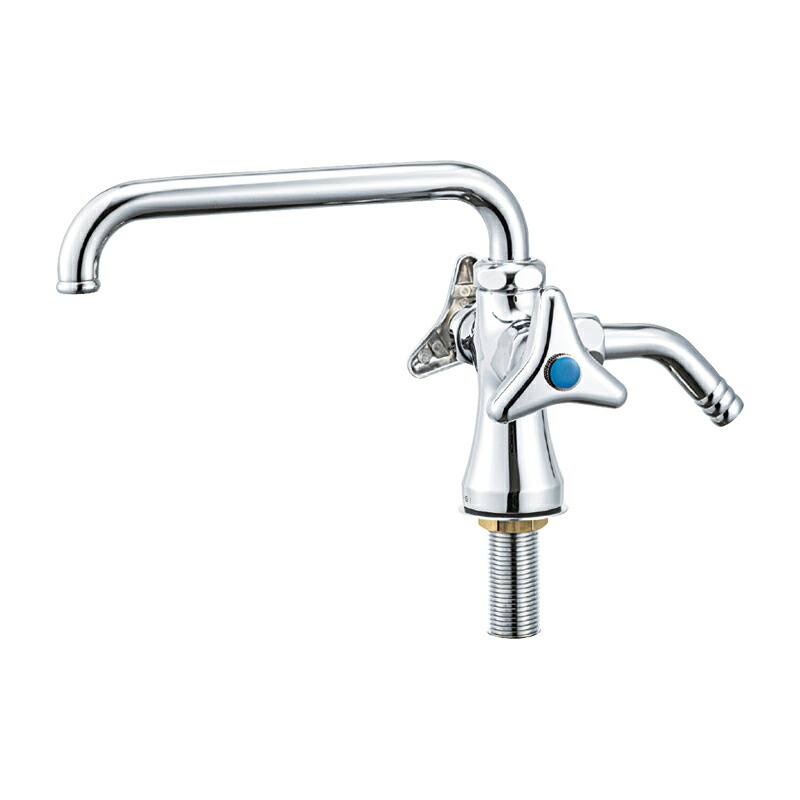 ◆在庫有り！≦三栄水栓/SANEI 水栓金具【E50A-13】二口立形自在水栓