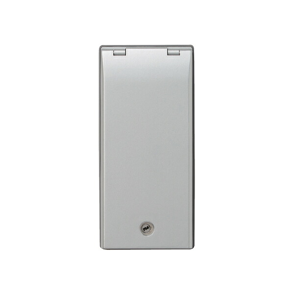 β神保電器 配線器具【TDP-3WKY-SV】鍵付きセキュリティカバー(シルバー) IPX5(防噴流形)