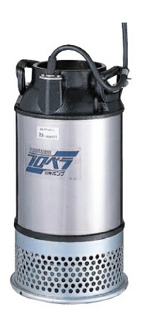 ●ツルミポンプ 【100AB2.4】水中推進機揚水機 AB型 吐きだすし差しわたし100粍 0.4kW 三相200V じか入れ取っかかる仕様模様〔FD〕 その他-花・ガーデン・DIY