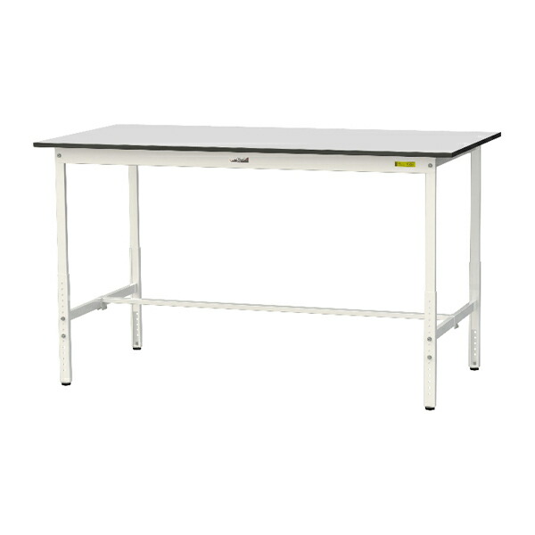 ●u.ヤマキン/山金工業 【SURAH-1890-GYW】ワークテーブル 150シリーズ 高さ調整タイプ H900mm～H1200mm 基本形 RoHS2指令対応塩ビシート天板 組立式