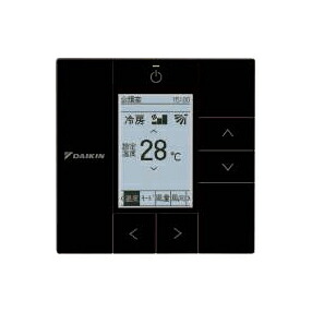 ダイキン 換気ファン 部材【BRC1G5K】黒いこと 液晶遠隔操作(冷房装置聯絡能力のある）〔JC.F〕
