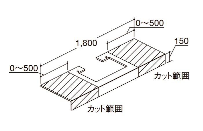 ●INAX/LIXIL カスタム バニティ【CSC-600SS(1800)CS6】カウンター ワイドスクエアボウル用 両側壁用 受注約3週〔GA〕