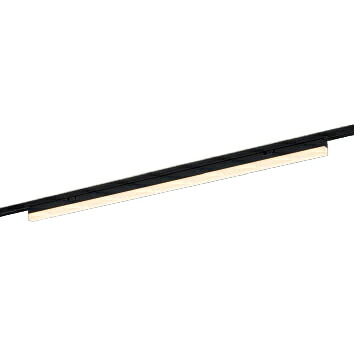 ▲βコイズミ 照明【AH57734】ベースライト ブラック ソリッドシームレススリム プラグタイプ 1200mm 電球色 調光 調光器別売|あいあいショップさくら