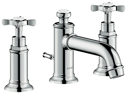 ハンスグローエ【16536000】アクサーモントルー 3ホール洗面混合水栓 30 クロスハンドル 受注生産〔EI〕｜あいあいショップさくら