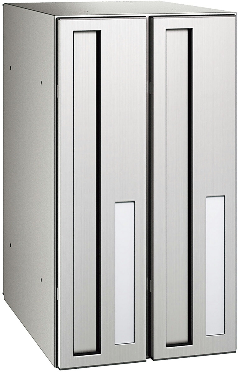 ▲●u.ダイケン 郵便受【CSP-221T-2D】ポステック CSP-221T型 前入れ後出し･2戸用･縦型