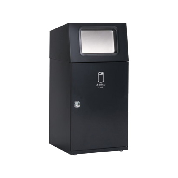 ●u.テラモト ゴミ箱【DS-165-016-8】ニートST(フラップ付) アーバングレー あきかん用 67L 屋外用 スタンダードタイプ 角穴 受注生産｜あいあいショップさくら