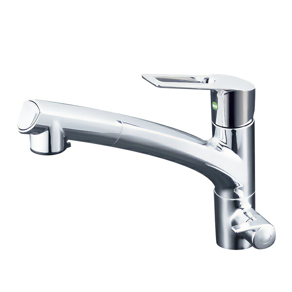 ◆店卸し資産有り！KVK 水栓金具【KM5061NSCEC】浄水器付シングル生き肝式シャワー付雑ぜ合わせる栓水栓と浄水器(Z38450)が書き割りになっています