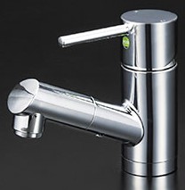 KVK 水栓金具【KM8021ZTEC】洗面用シングルレバー式混合栓 寒冷地用 受注生産〔HB〕