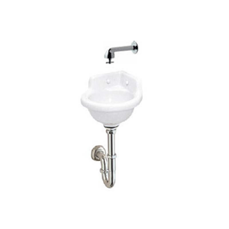 ▲●Юジャニス/Janis 隅付小形手洗器【L91D+Y40J-13+NL81DP+NT7A(2個)】Pトラップ壁給排水セット 9,891円